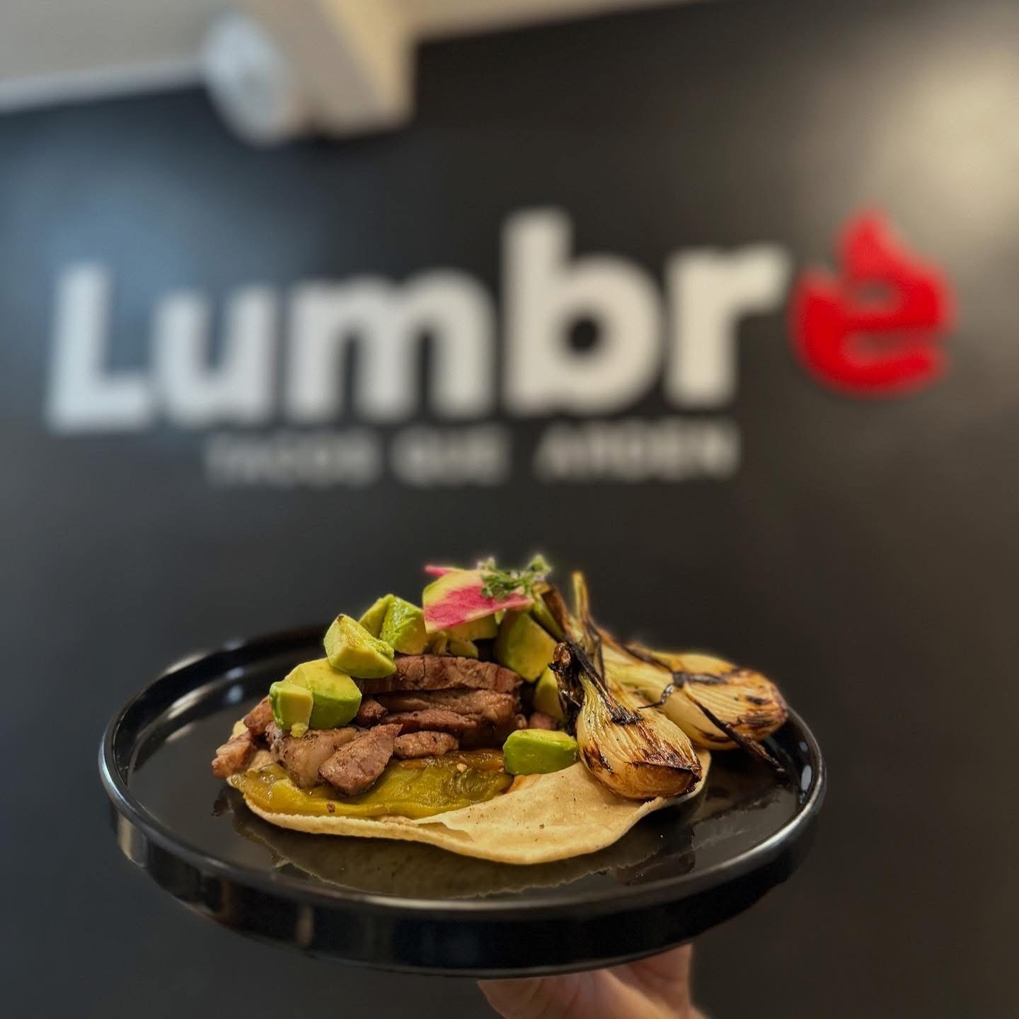 Taco de carne asada de Lumbre